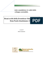 Brani Scelti Dalla Regola Divisi Per Ambiti Tematici