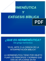 Hermenéutica y Exégesis