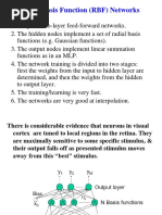 Radial Basis Function (RBF) Networks