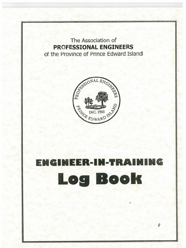 engineer-in-training-log-book