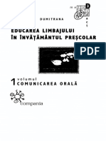 Educarea Limbajului in Invatamantul Prescolar (M. Dumitrana)