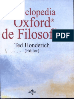 Honderich Ted - Enciclopedia Oxford de Filosofia