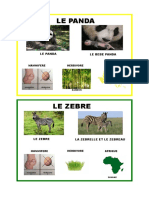 Carte Zebre Panda