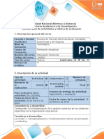 Guía de actividades y Rúbrica de evaluación - Paso 1 - Conceptualización y fundamentación teórica de planeación y marketing