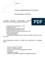 Portofoliul Comisiei Pentru Evaluarea: Şcoala Cu Clasele I-Viii Sascut Comuna Sascut Judeţul Bacău ANUL ŞCOLAR 2011-2012