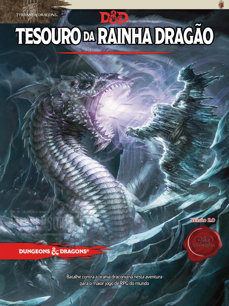 D\u0026D 5E Tesouro Da Rainha Dragão 2.0 Versão Mobile Adventure Tyranny of  Dragon Uncensored RPG | PDF | Dragão | Reinos Esquecidos (Dungeons \u0026amp;  Dragons), image size:768x1024