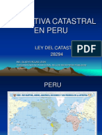 NORMATIVA CATASTRAL EN EL PERU