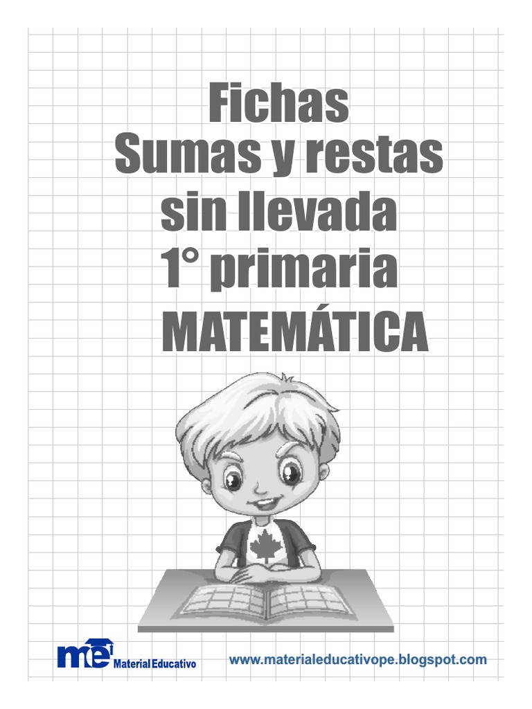Cuaderno Mío de Sumas y Restas Sin Llevada y Problemillas Con Portadas ...