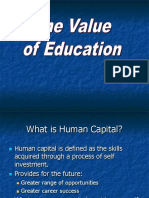 value of education powerpoint