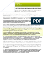 M2CS - 3 Probabilidad - EJERCICIOS APLICACIONES de LA NORMAL - Inferencia - Intervalos de Confianza