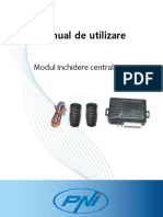 Manual de Utilizare Modul Inchidere Centralizata Pni 288