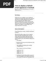 How To Deploy A Default Email Signature in Outlook
