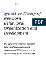 Synactive Theory of Newborn Behavioral Organization and Development - Wikipedia