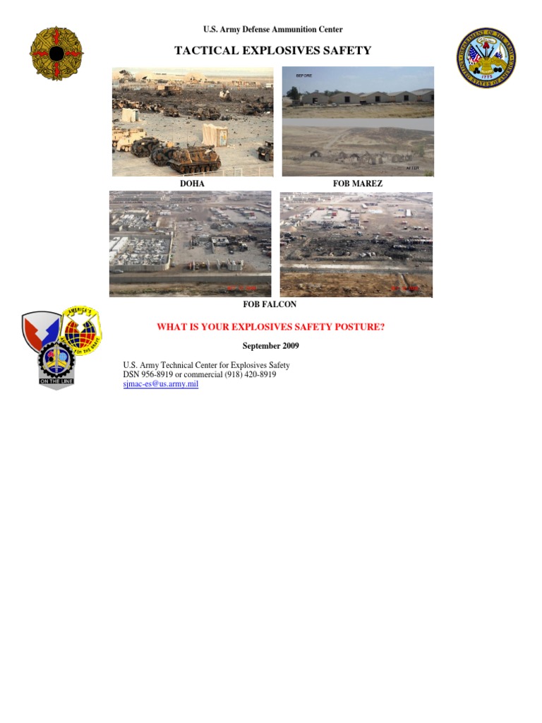 Tactical Explosives Safety Guidelines | PDF | Ammunition | Mrap