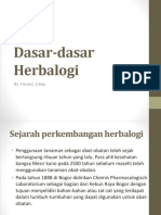 Dasar Dasar Herbalogi