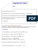 Formules de Changement de Repère