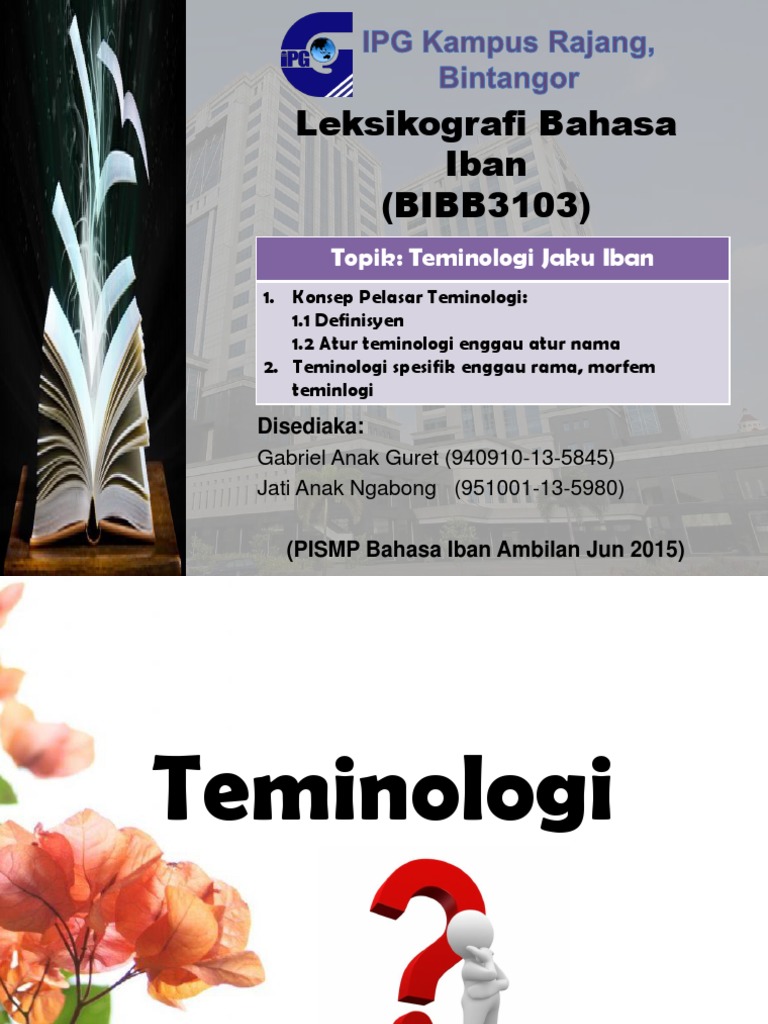 Teminologi Jaku Iban Teminologi Jaku Iban