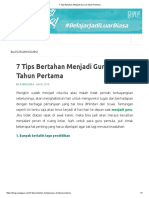 7 Tips Bertahan Menjadi Guru Di Tahun Pertama