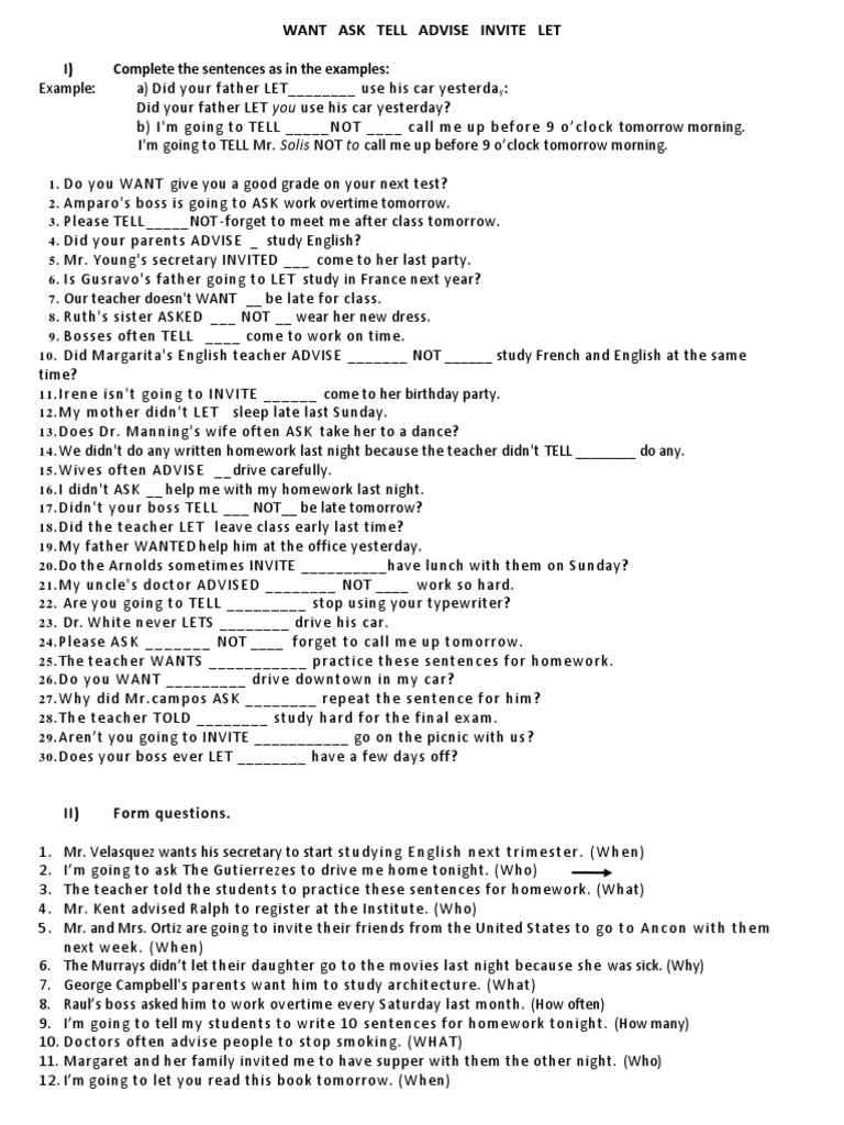 Sentence Completion Exercises | PDF