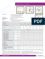 Electronic Analog W / VAR / PF / HZ Meters: Notes