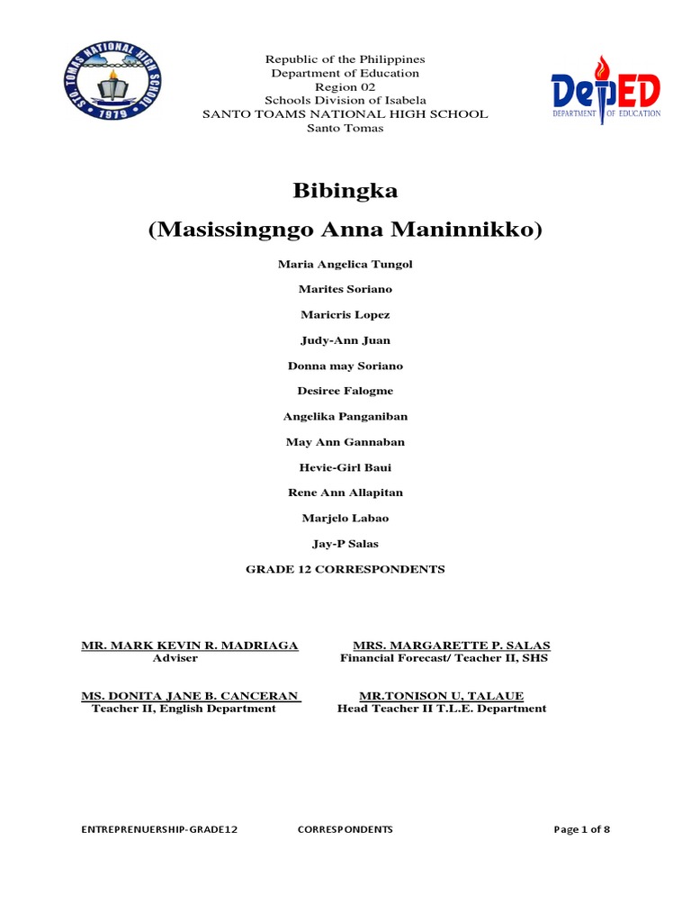 Business Plan | PDF | Food And Drink | Foods
