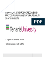 Tenaris University - International Standards and Recommended Practices For Assuring Structural Reliability On Octg Products