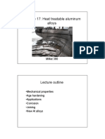 Materials For Engineering 17 - Heat - Treatable Aluminum Alloys