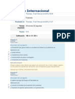 Comercio Internacional: Evaluación de 6/10 con 180 puntos