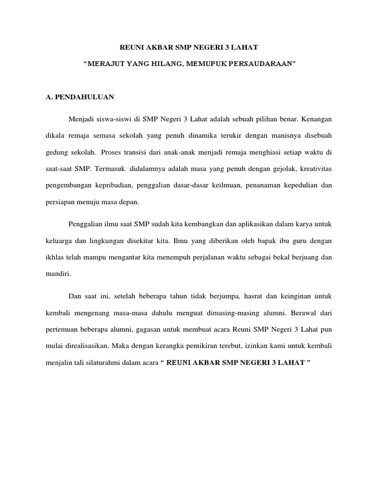 Proposal Reuni Smp 1