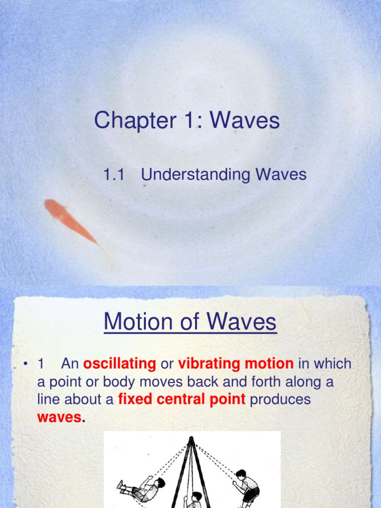 Understanding Wave Motion and Properties | PDF | Waves | Frequency