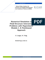 Numerical Simulation of Fluid-Structure Interaction Problems With Hyperelastic Models I: A Partitioned Approach