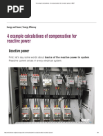 4 Example Calculations of Compensation For Reactive Power - EEP