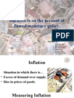 Inflation Is On The Account of Flawed Monetary Policy.: Presented by