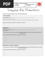 Leyes de Newton Actividad 2018 para Examen.