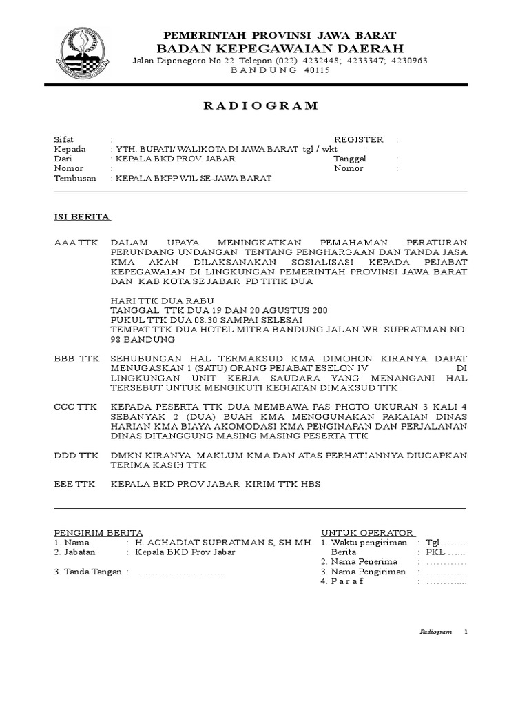 Radiogram | PDF