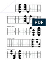 Bass Pentatonic Shapes PDF