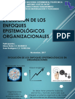 Evolucion de Los Enfoques Epistemológicos en Investigaciones Organizacionales