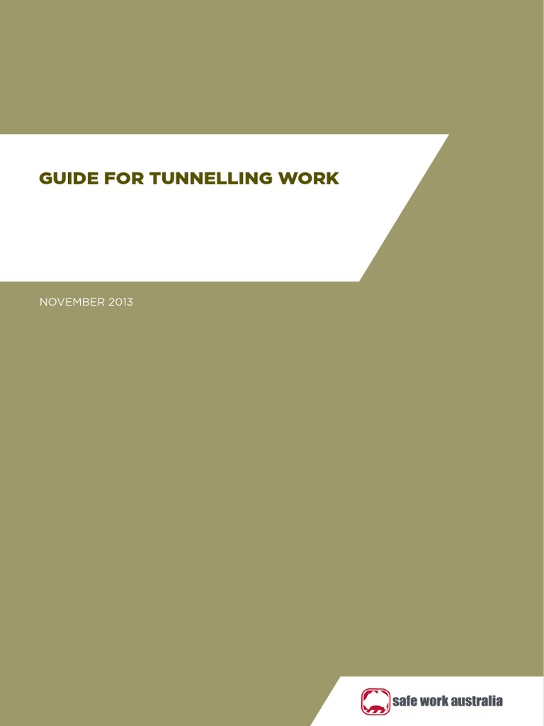 Guide Tunnelling PDF Tunnel Occupational Safety And Health