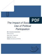 The Impact of Social Media On Political Participation