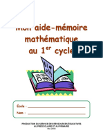 Aide-mémoire Maths - 1er Cycle