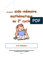 Aide-mémoire Maths - 2e Cycle