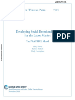 Developing Social-Emotional Skills For The Labor Market: Policy Research Working Paper 7123