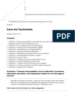 Care Act Factsheets