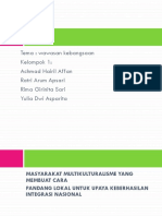 Wawasan kebangsaan dan integrasi nasional dalam masyarakat multikultural Indonesia