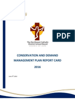 Conservation and Demand Management Plan Report Card 2016: June 3, 2016