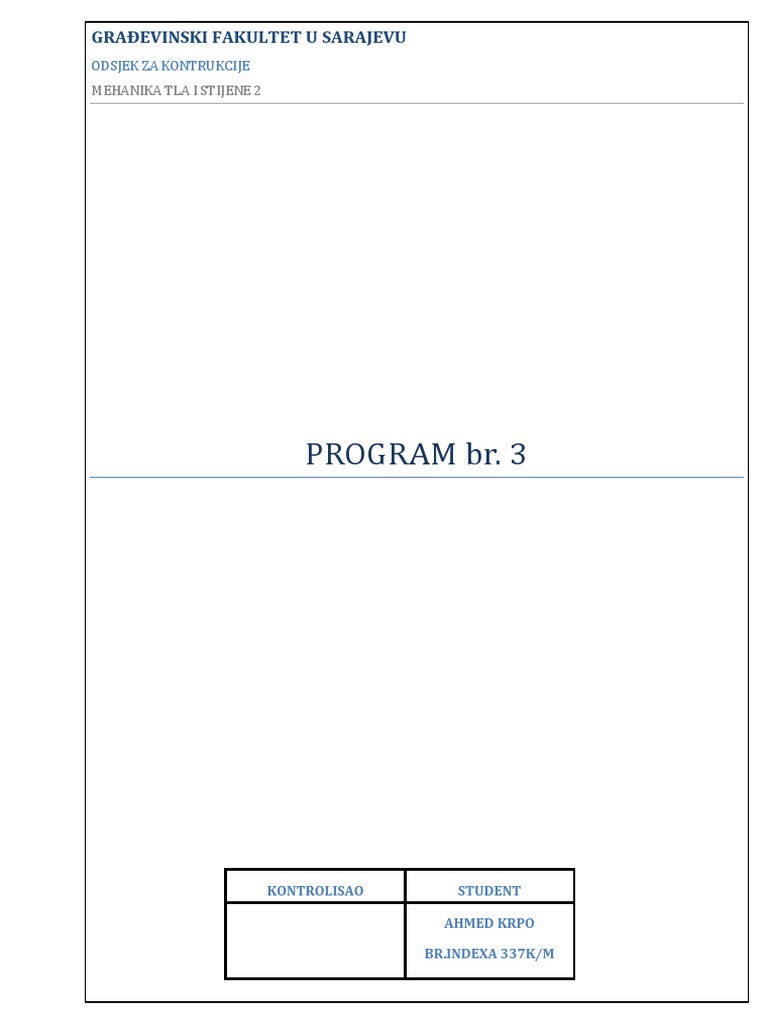 Program 3 | PDF