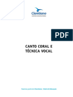 Tecnica Vocal Claretiano PDF