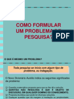 Como Formular Um Problema de Pesquisa