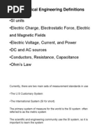 Electrical Engineering Definitions