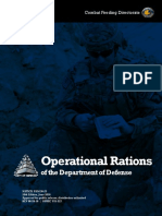 Operational Rations: of The Department of Defense